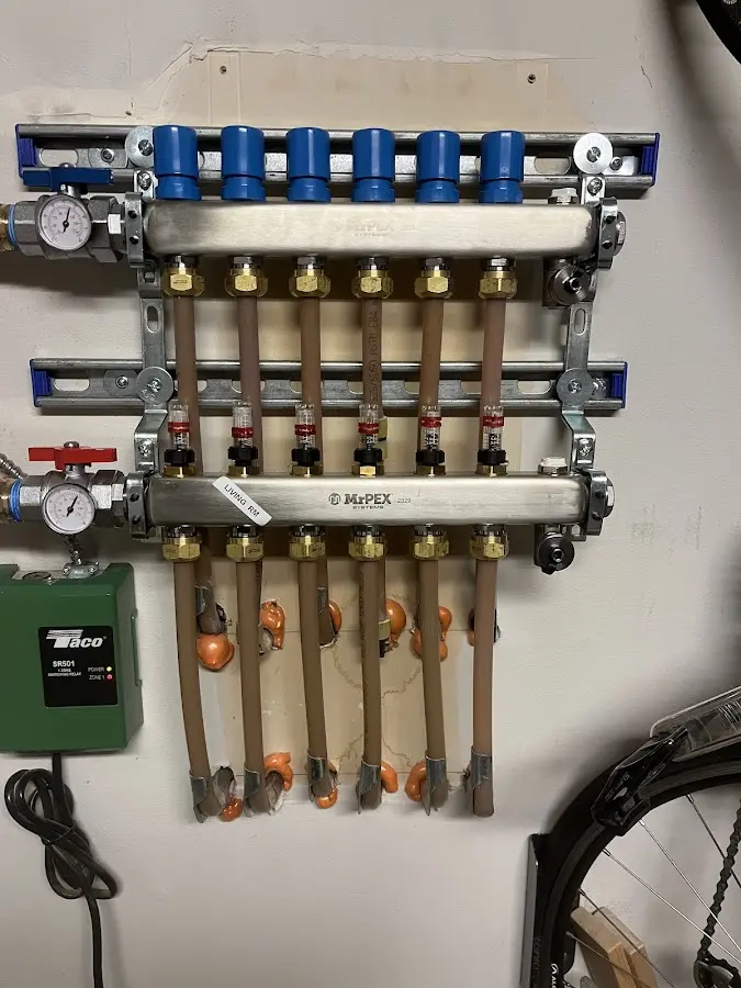 Plumber performing Gas Line Installation at a residential property in Lackawanna